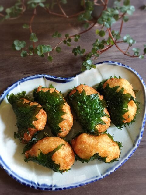 もっちりが美味しい 大和芋の大葉揚げ 暮らしニスタ