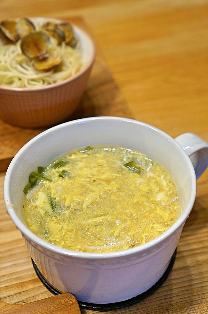 メニュー6：長芋と玉子のスープ