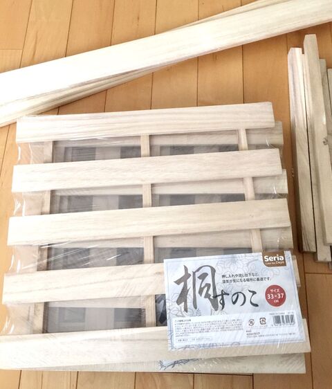 セリアすのこメインでランドリーボックスをdiy 暮らしニスタ