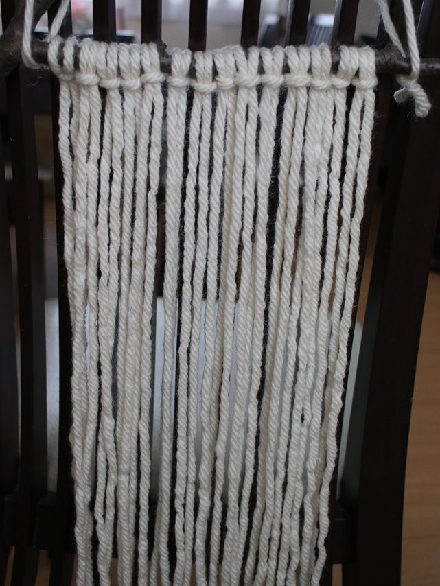 毛糸を 平編み でハンドメイド タペストリー 暮らしニスタ