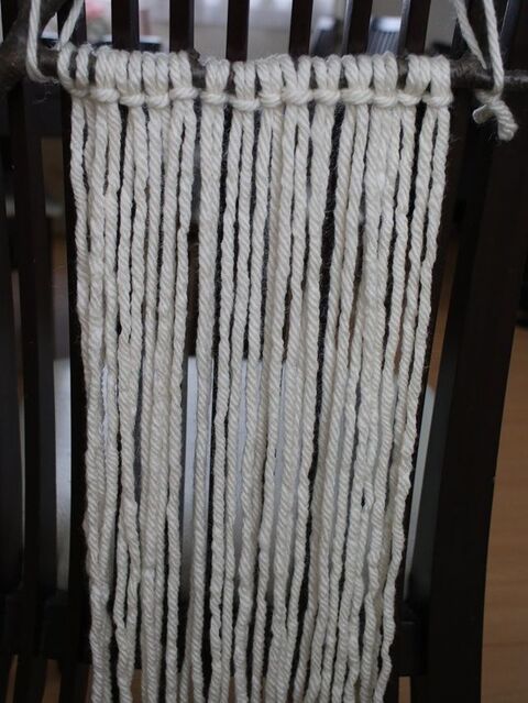 毛糸を 平編み でハンドメイド タペストリー 暮らしニスタ 毛糸を 平編み でハンドメイド タペストリー 暮らしニスタ