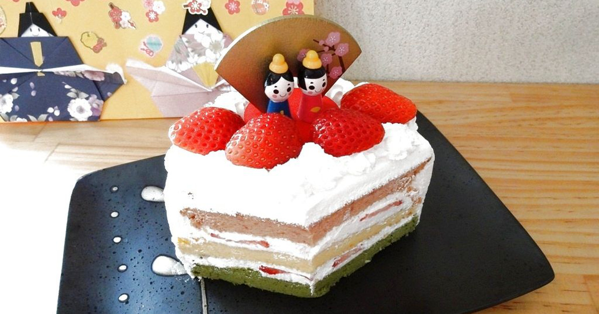 ひなまつり＊3色いちごショートケーキ｜料理のレシピや作り方｜暮らし