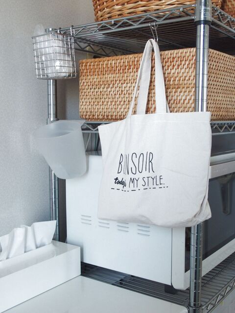 Daisoのミニトートでパンの置き場所を作る 暮らしニスタ