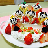 市販のワッフルでお雛様！？ひな祭りに簡単デコケーキ