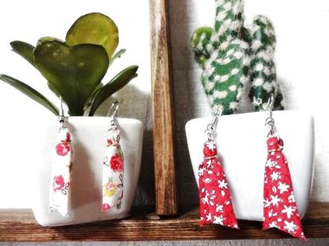 端切れの布で リボンタッセルピアス 暮らしニスタ 端切れの布で リボンタッセルピアス 暮らしニスタ