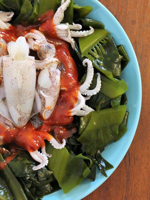 わかめとヒイカのチョ コチュジャンサラダ 暮らしニスタ わかめとヒイカのチョ コチュジャンサラダ 暮らしニスタ