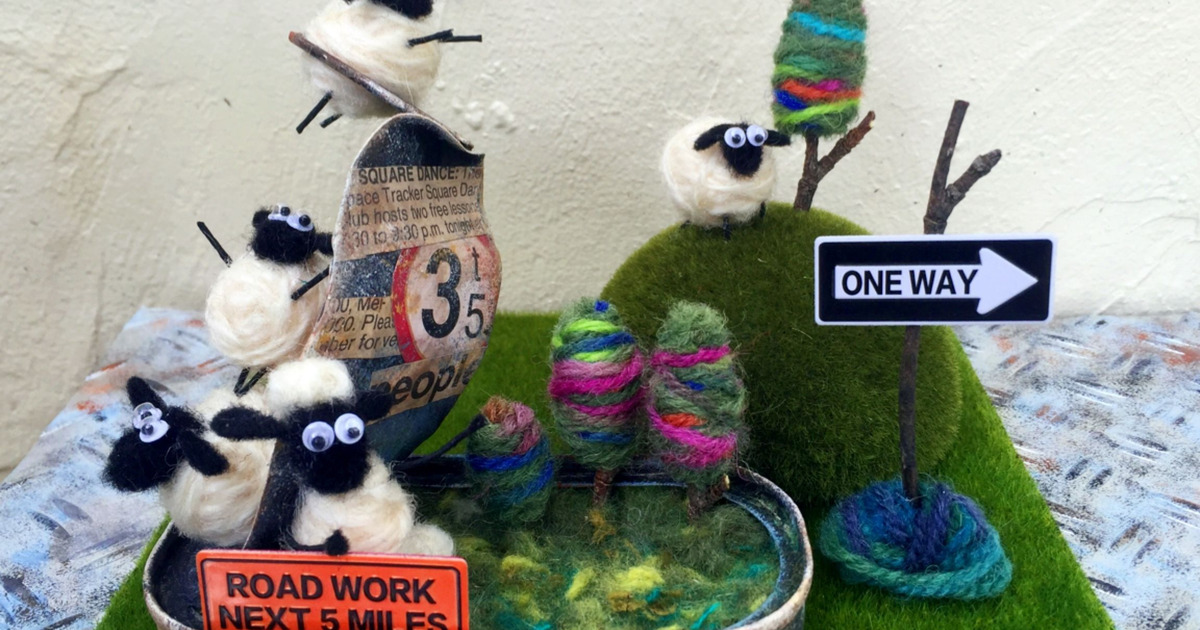 毛糸で簡単 巻き巻きひつじワールド 暮らしニスタ