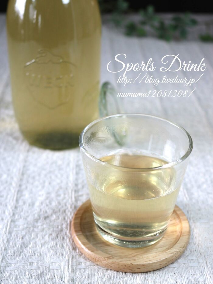 発熱時・熱中症予防に！簡単スポーツ飲料・レモン味。