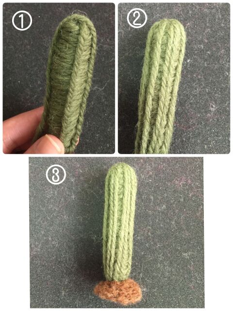 ダイソー毛糸とニードルで作る ちょっとリアルなサボテンの寄せ植え 暮らしニスタ