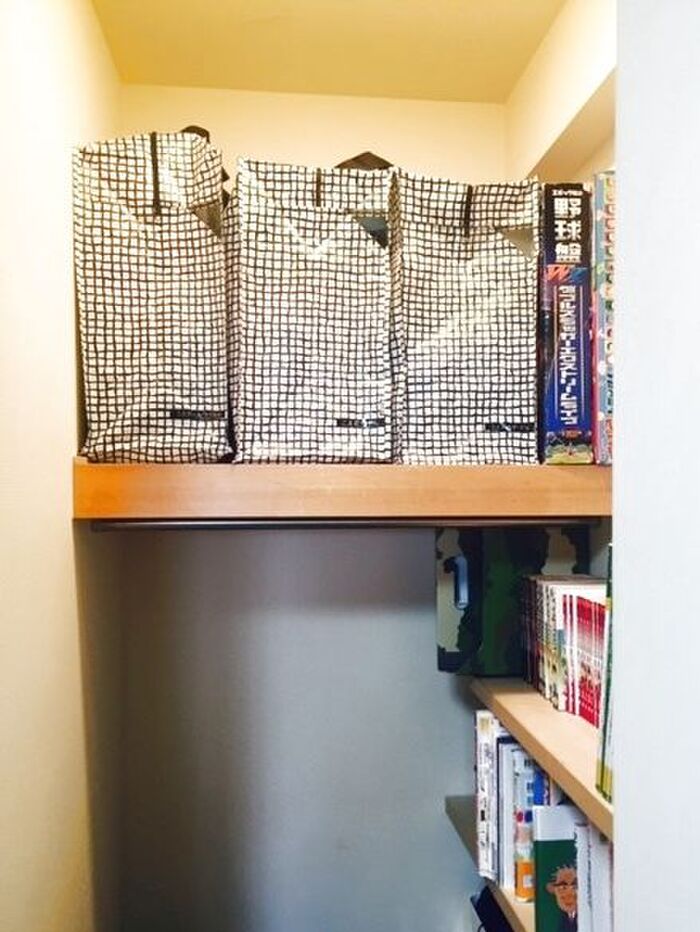 【IKEA】 ショッピングバッグを使って、ボードゲーム&箱物おもちゃを収納