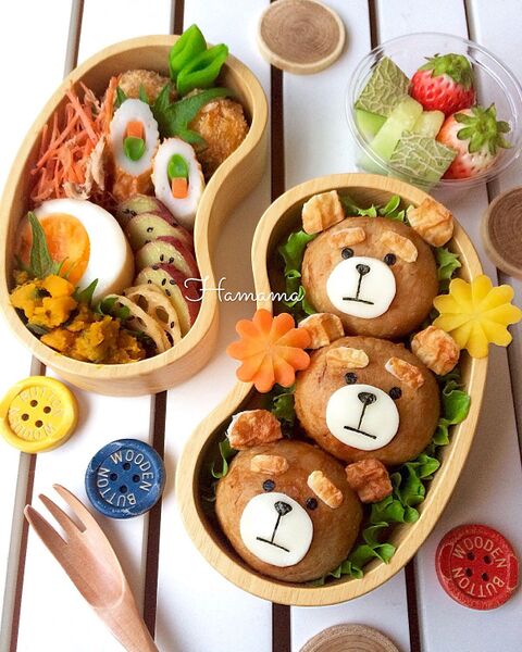 キャラ弁 肉巻きおにぎりで テッドも美味しく食べちゃお 暮らしニスタ キャラ弁 肉巻きおにぎりで テッドも美味しく食べちゃお 暮らしニスタ