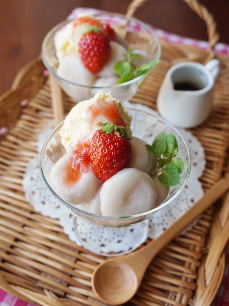 材料3つ モチモチつるん イチゴジャム入り白玉団子 暮らしニスタ 材料3つ モチモチつるん イチゴジャム入り白玉団子 暮らしニスタ