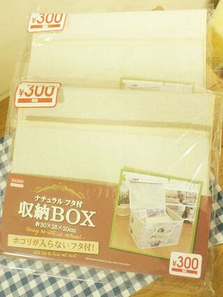 スッキリ収納 ダイソー ナチュラルな布製 フタ付 収納box 暮らしニスタ スッキリ収納 ダイソー ナチュラルな布製 フタ付 収納box 暮らしニスタ