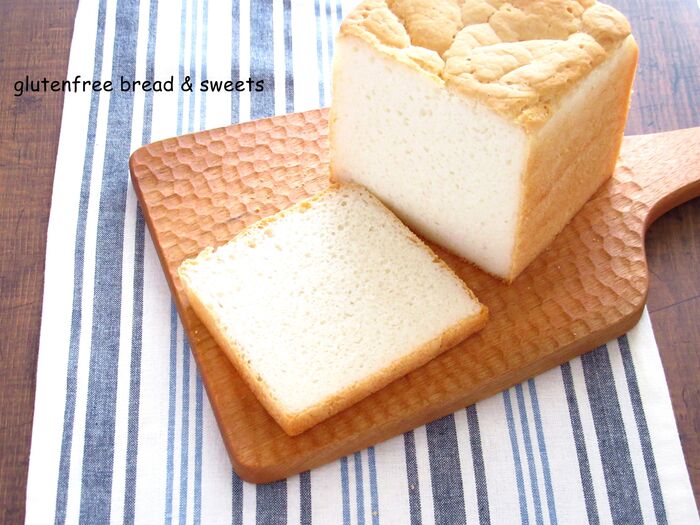 小麦不使用☆１斤型で米粉の食パンレシピ