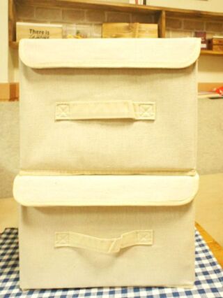 スッキリ収納 ダイソー ナチュラルな布製 フタ付 収納box 暮らしニスタ スッキリ収納 ダイソー ナチュラルな布製 フタ付 収納box 暮らしニスタ