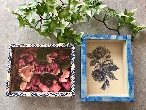 セリアのコレクションケースをデコパージュと100均グッズで簡単リメイク part 暮らしニスタ