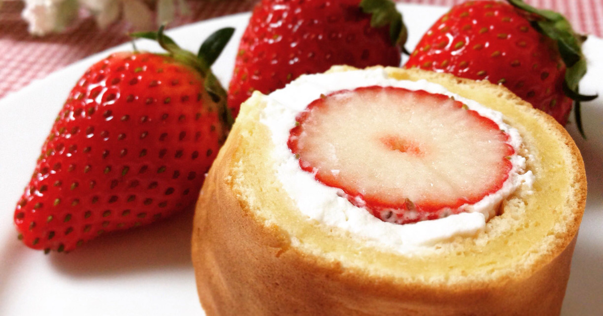 卵1つ フライパンで作る いちごロールケーキ 暮らしニスタ