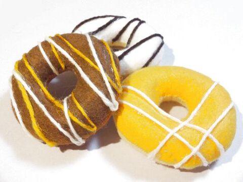 フェルトドーナツのデコレーション チョコソースver 暮らしニスタ