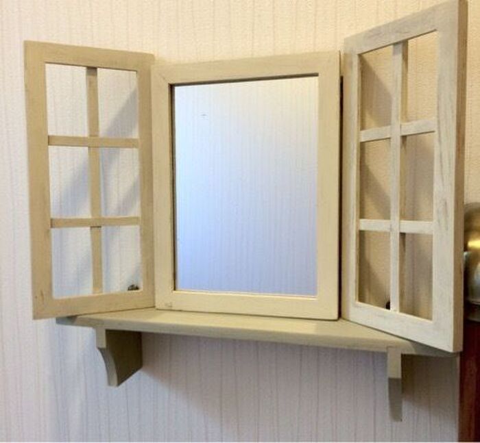 セリアの木製窓