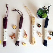 ハンドメイド資材♪セリアの ワックスコード4種♪