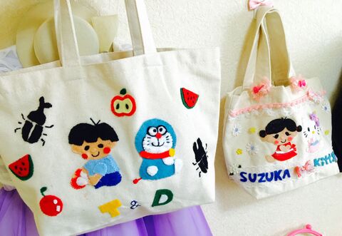 100均トートバッグをリメイク ドラえもんとコラボデザイン 暮らしニスタ