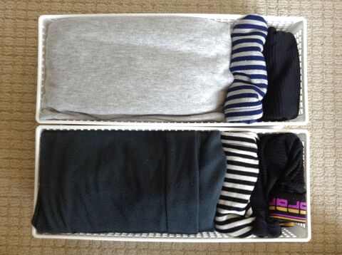 出しっぱなしにならない子供用下着の収納方法 パジャマとセットに 暮らしニスタ