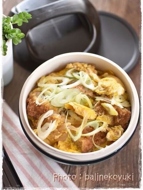 丼物のお弁当 ランチボウルでヒレカツの卵とじ丼 暮らしニスタ