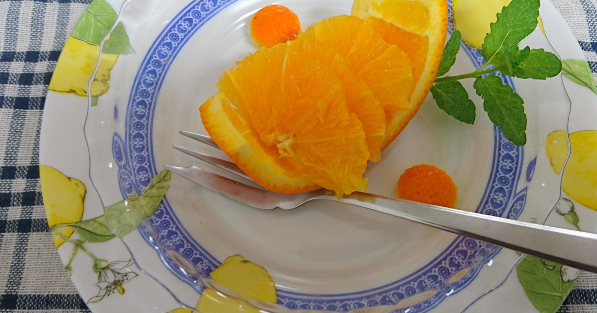 朝食に簡単 オレンジの切り方 もちパパスペシャル 暮らしニスタ