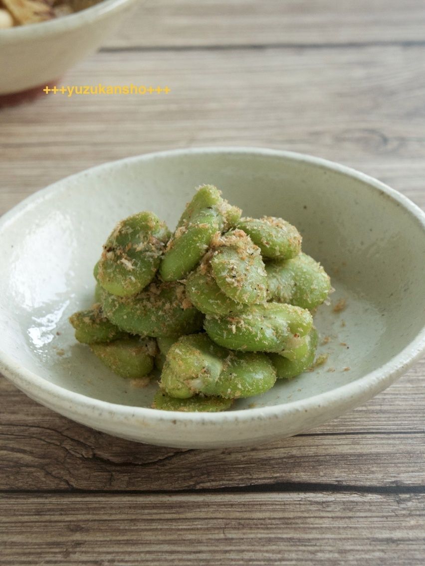 塩茹でだけじゃない　そら豆の桜エビ塩和え