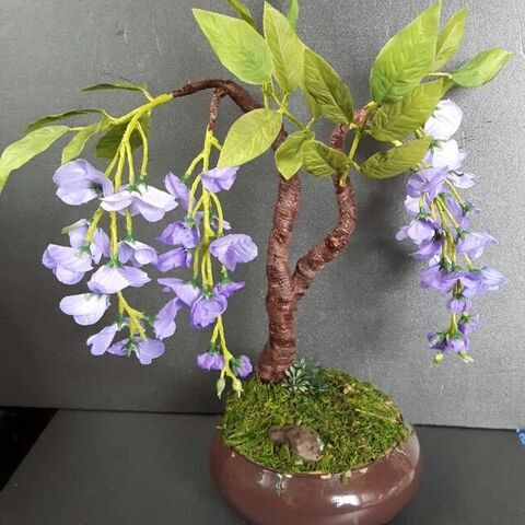 100均の造花で作る藤の花の盆栽 暮らしニスタ 100均の造花で作る藤の花の盆栽 暮らしニスタ