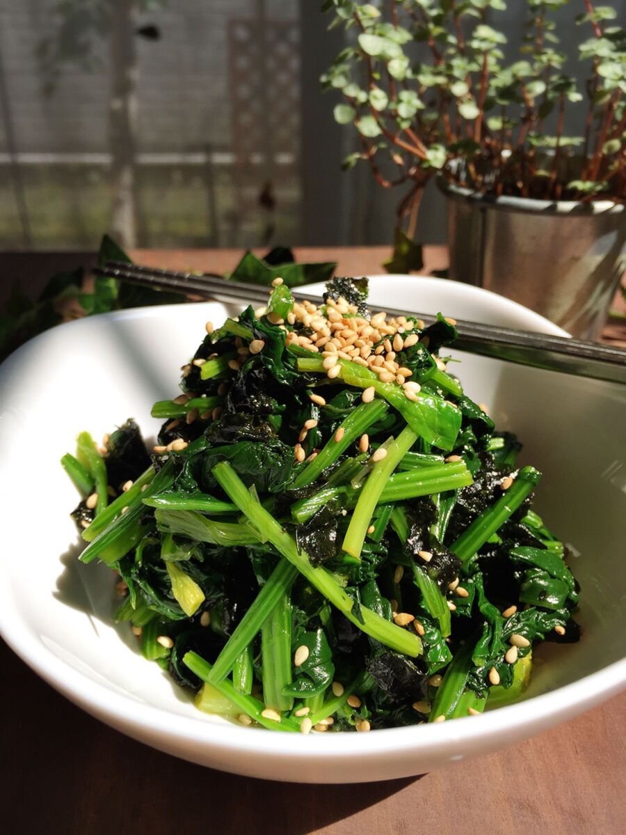 韓国のり活用 ほうれん草と海苔のサラダ 暮らしニスタ 韓国のり活用 ほうれん草と海苔のサラダ 暮らしニスタ