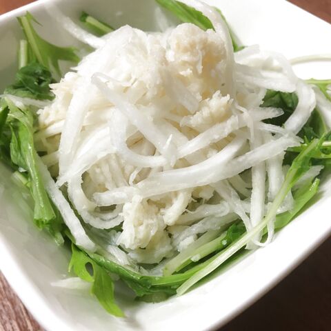 バターポン酢で食べる千切り大根と貝柱ほぐし身のサラダ 暮らしニスタ バターポン酢で食べる千切り大根と貝柱ほぐし身のサラダ 暮らしニスタ