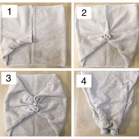輪ゴム3本だけ 縫わずに出来る タオルひつじ作り方 暮らしニスタ