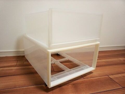 無印のケースがピッタリ 子供が 片づけたくなる プラレール収納 暮らしニスタ