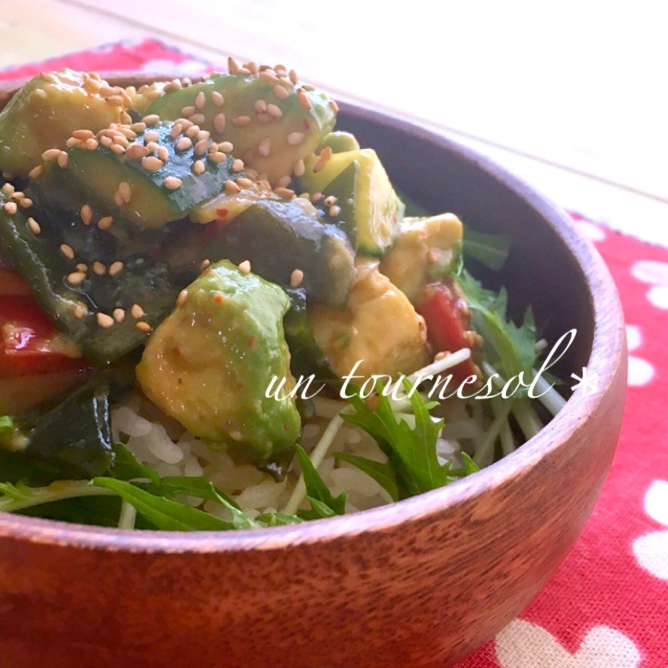 ☆ご飯にのせて、ベジポキ丼にするのも♪