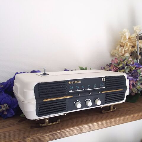 100均だけでレトロなラジオ風ティッシュケース 簡単リメイク 暮らしニスタ 100均だけでレトロなラジオ風ティッシュケース 簡単リメイク 暮らしニスタ
