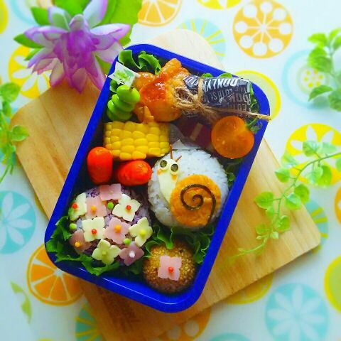 キャラ弁 簡単のせるだけシリーズ 梅雨のかたつむりおにぎり弁当 暮らしニスタ キャラ弁 簡単のせるだけシリーズ 梅雨のかたつむりおにぎり弁当 暮らしニスタ