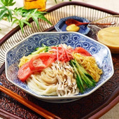 さらりと作ってつるりと食べる「冷やし中華風棒棒鶏うどん」