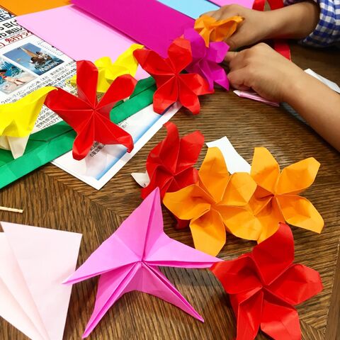 折り紙でモアナの花冠 ワークショップ参加しました 暮らしニスタ 折り紙でモアナの花冠 ワークショップ参加しました 暮らしニスタ