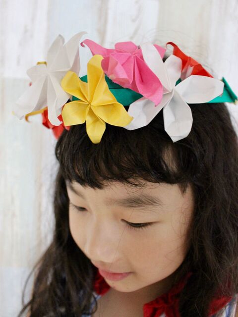 折り紙で花かんむり シーズンフォトにオススメ 暮らしニスタ 折り紙で花かんむり シーズンフォトにオススメ 暮らしニスタ