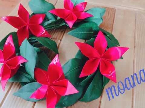 折り紙でモアナ風花冠 リースとして飾っても 暮らしニスタ 折り紙でモアナ風花冠 リースとして飾っても 暮らしニスタ