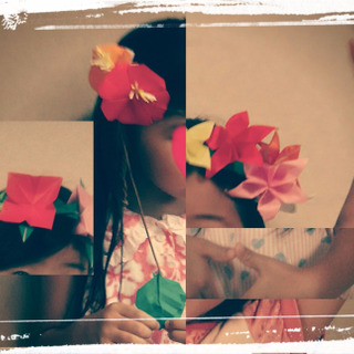 折り紙で作る花かんむり投稿キャンペーン 暮らしニスタ