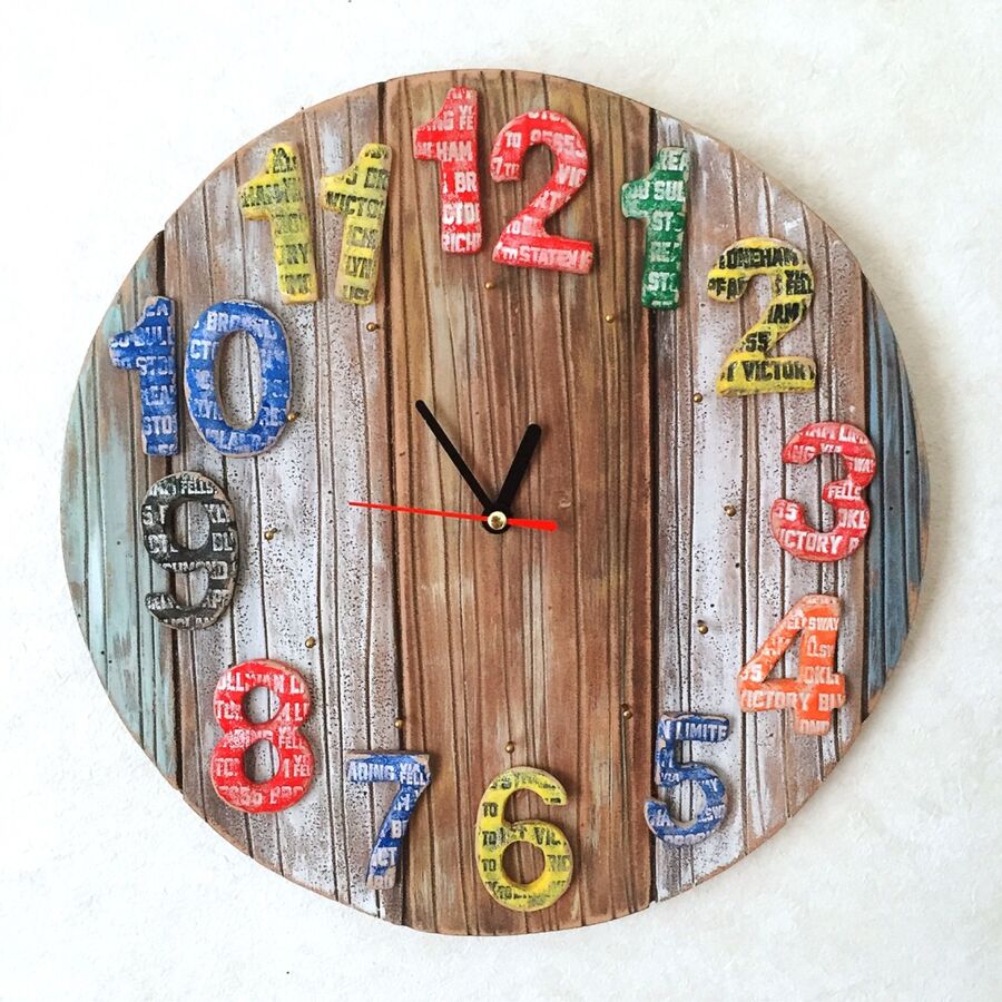 セリア木かるねんどで きになる掛け時計の作り方 暮らしニスタ セリア木かるねんどで きになる掛け時計の作り方 暮らしニスタ