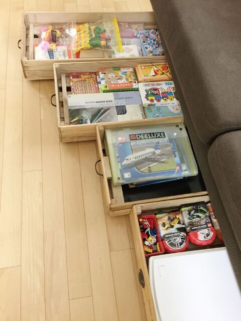 すのこで簡単diy ソファー下 引き出し 暮らしニスタ すのこで簡単diy ソファー下 引き出し 暮らしニスタ