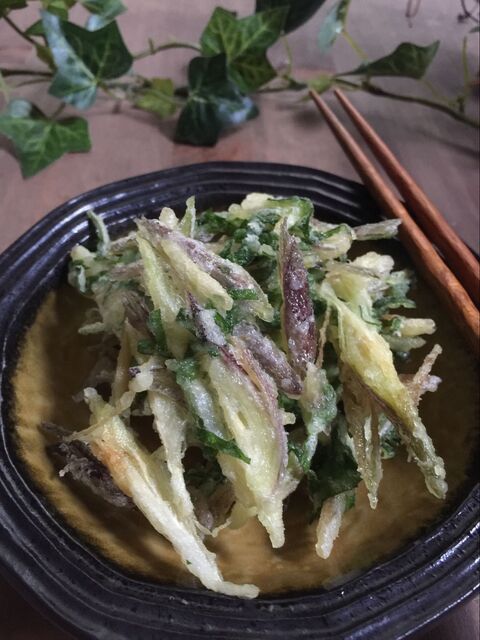 夏の天ぷら ミョウガと大葉のかき揚げ 暮らしニスタ 夏の天ぷら ミョウガと大葉のかき揚げ 暮らしニスタ