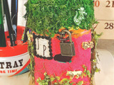 ペットボトルと100均材料で作る♪ジャングル貯金箱♡