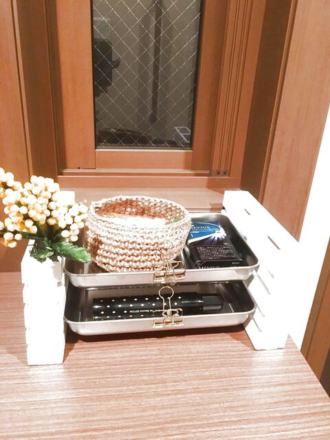 手間なしdiy ミニすのこ で便利な収納 暮らしニスタ