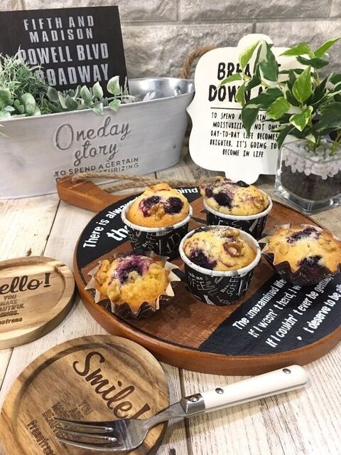 森永ホットケーキミックス ブルーベリー胡桃マフィン 暮らしニスタ 森永ホットケーキミックス ブルーベリー胡桃マフィン 暮らしニスタ