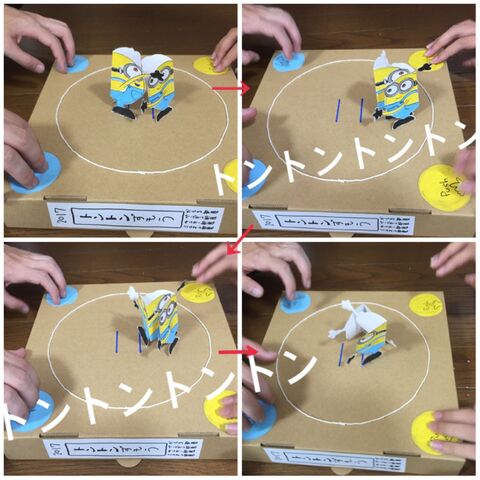 空き箱と紙で みんなで楽しいトントン相撲の作り方 暮らしニスタ 空き箱と紙で みんなで楽しいトントン相撲の作り方 暮らしニスタ