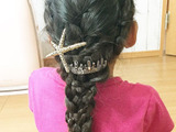 編み込みでヘアアレンジ?